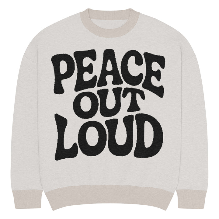 Relaxed fit knitted crew neck sweater - Briadanna