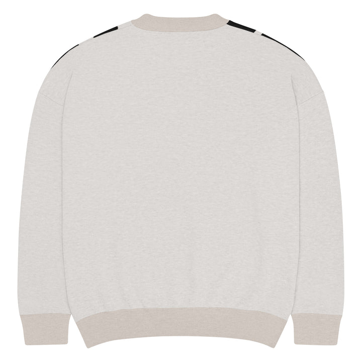 Relaxed fit knitted crew neck sweater - Briadanna