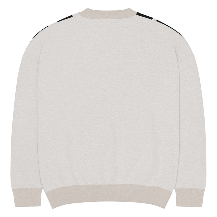 Relaxed fit knitted crew neck sweater - Briadanna