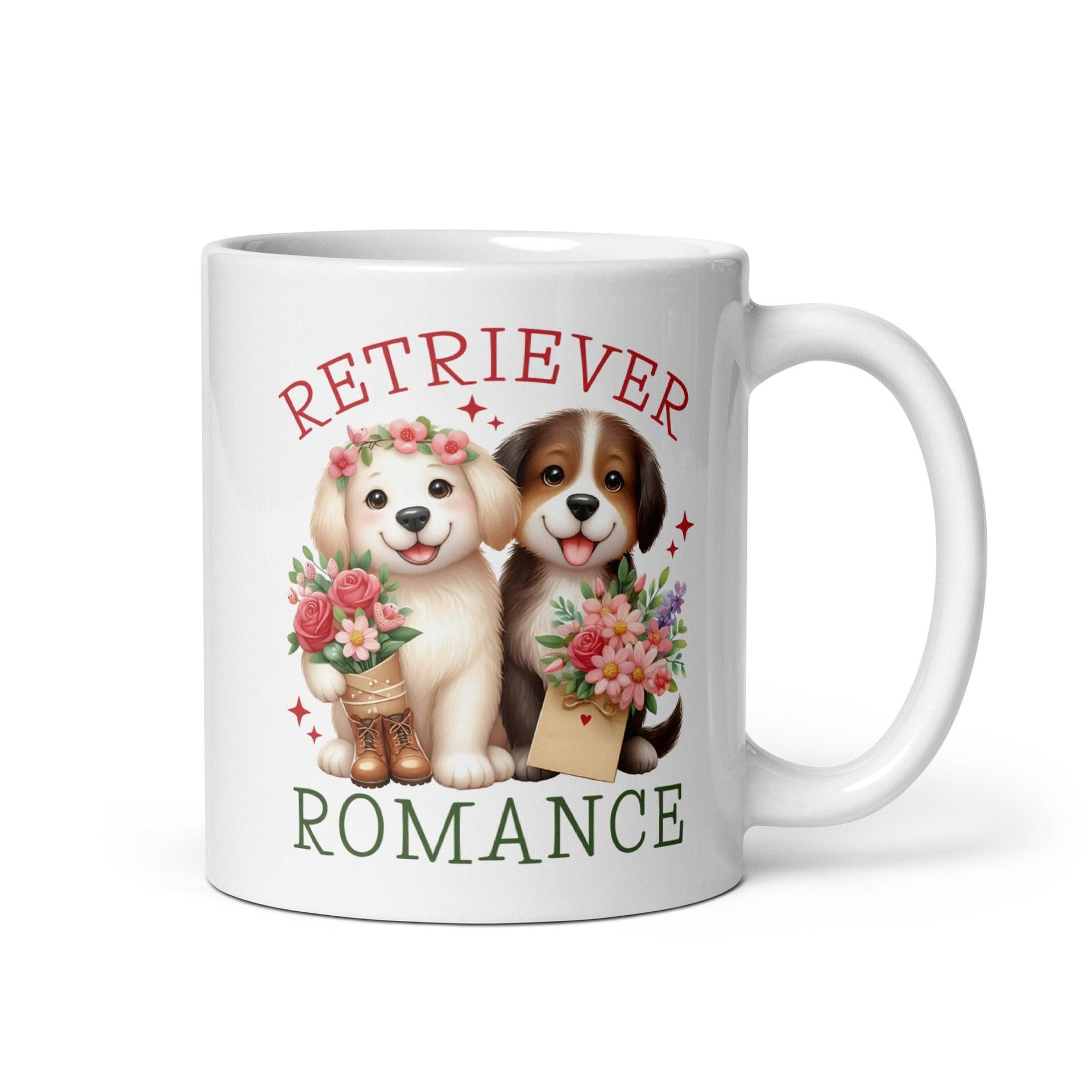 Retriever Romance Glossy Mug - Briadanna