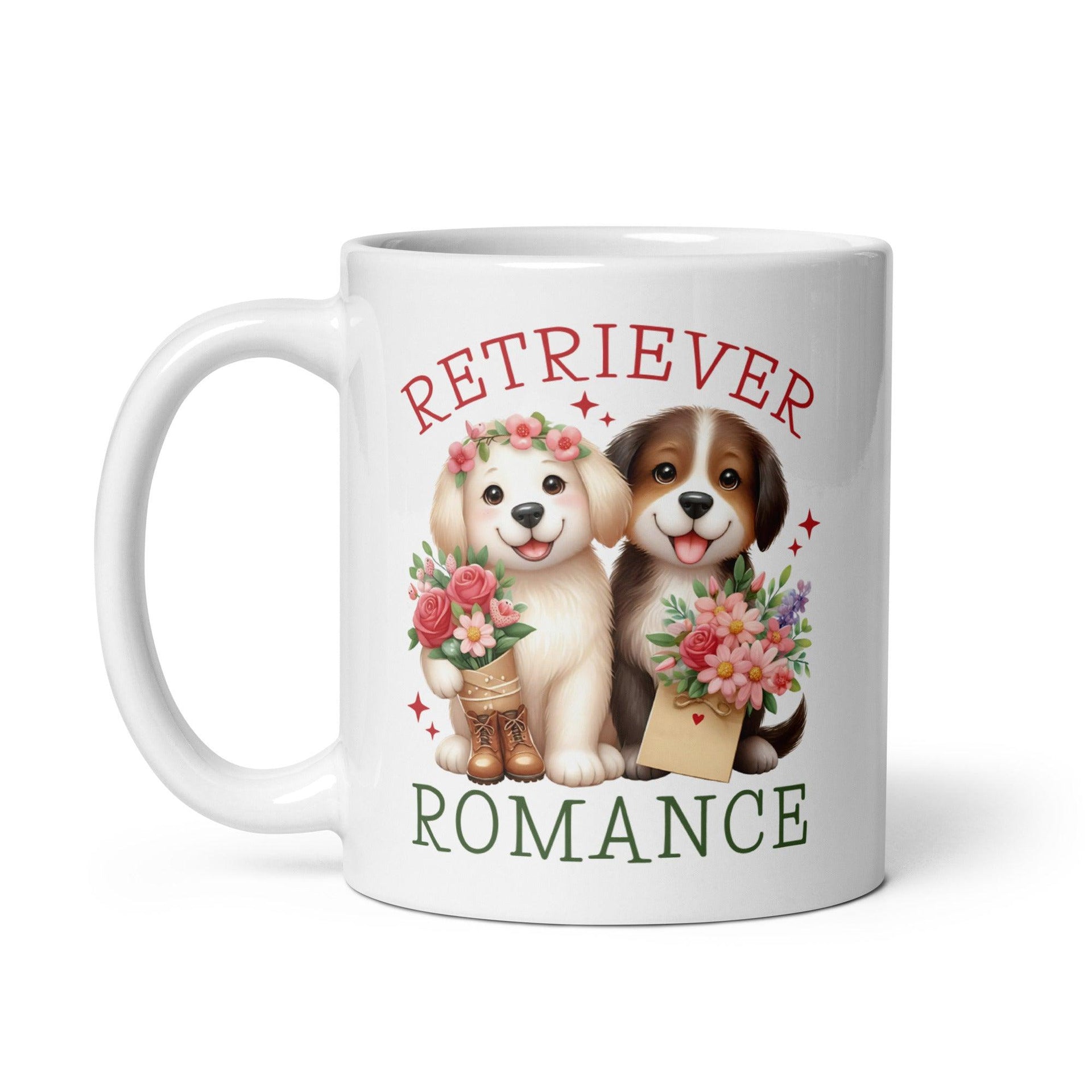 Retriever Romance Glossy Mug - Briadanna