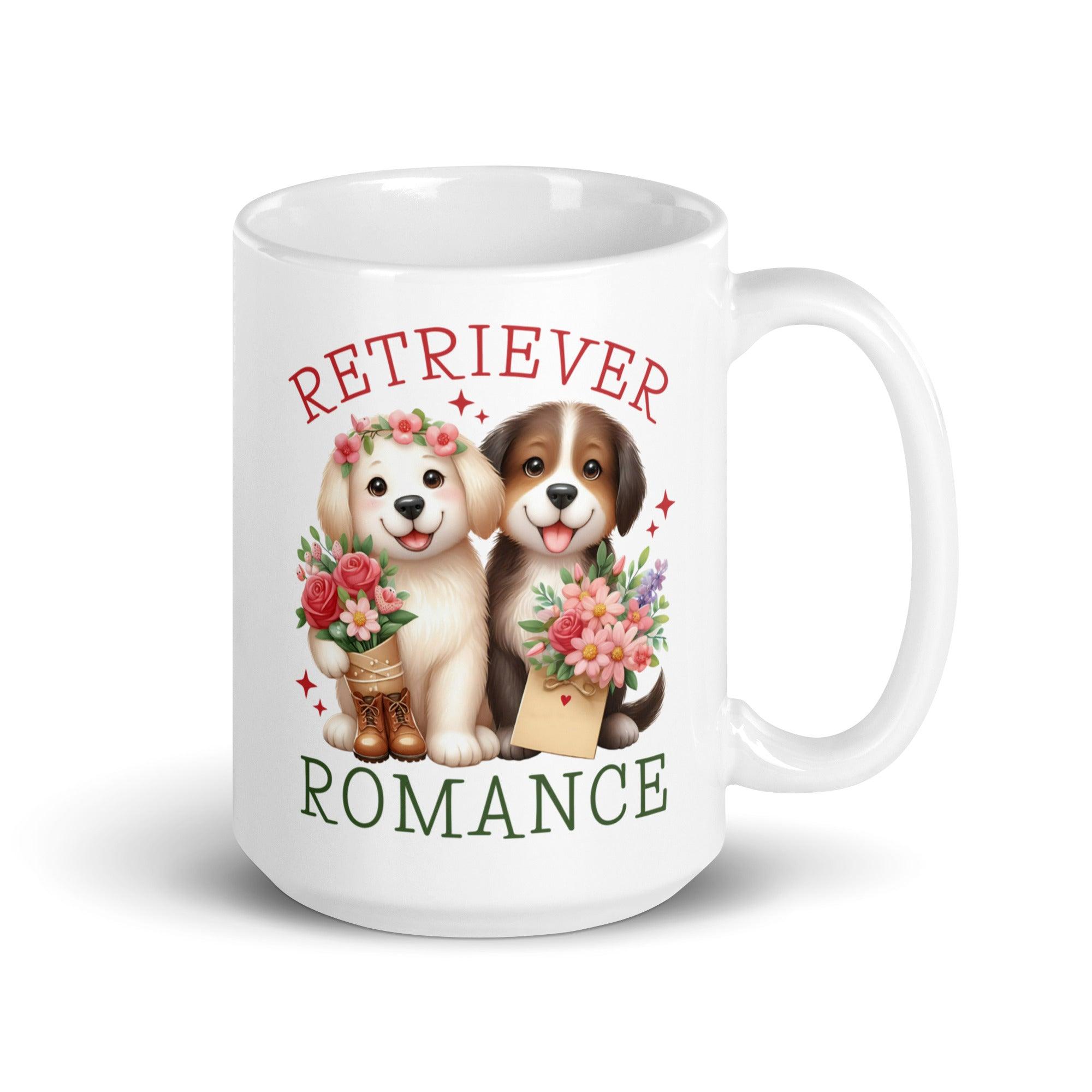 Retriever Romance Glossy Mug - Briadanna