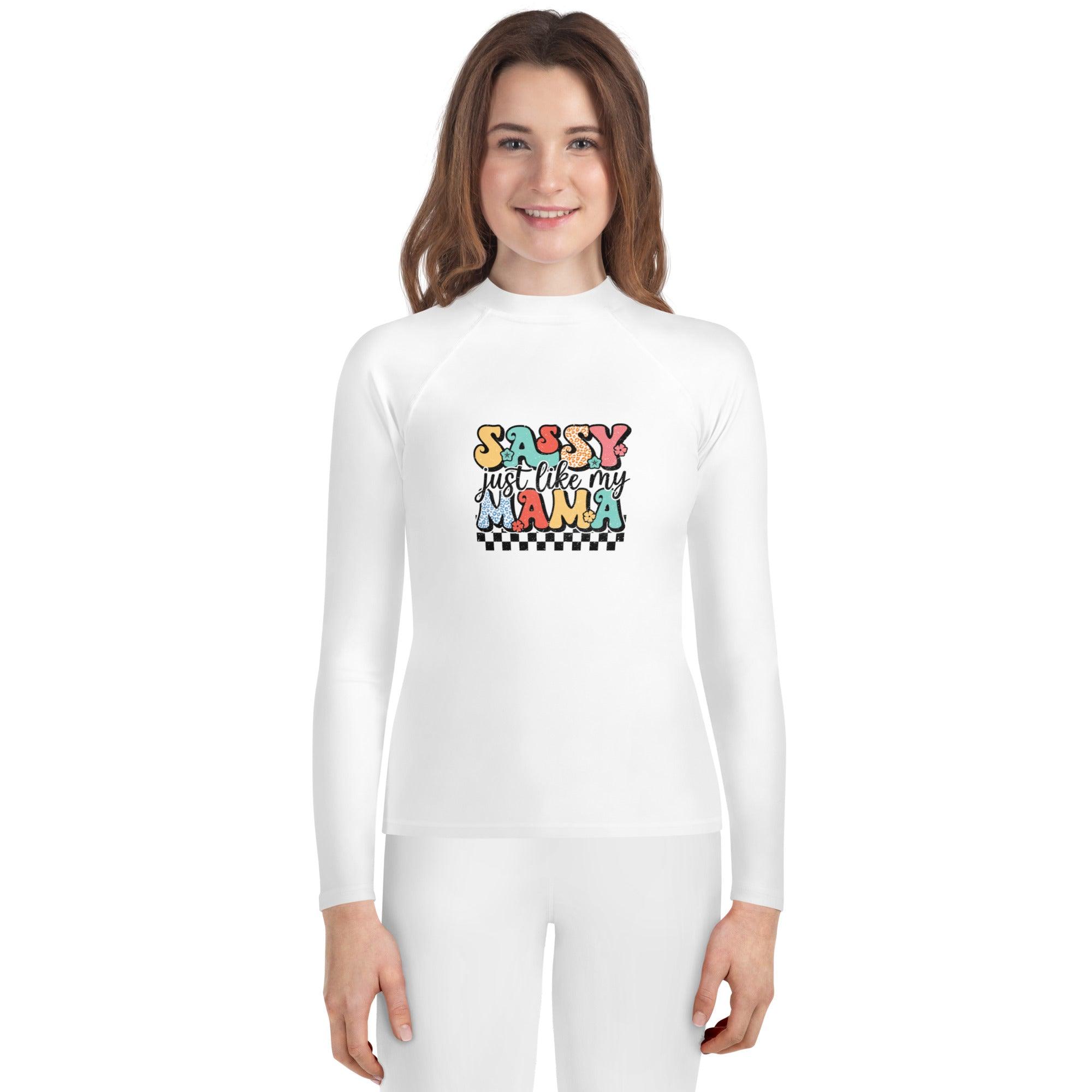 "Sassy Like Mama" Youth Rash Guard - Briadanna