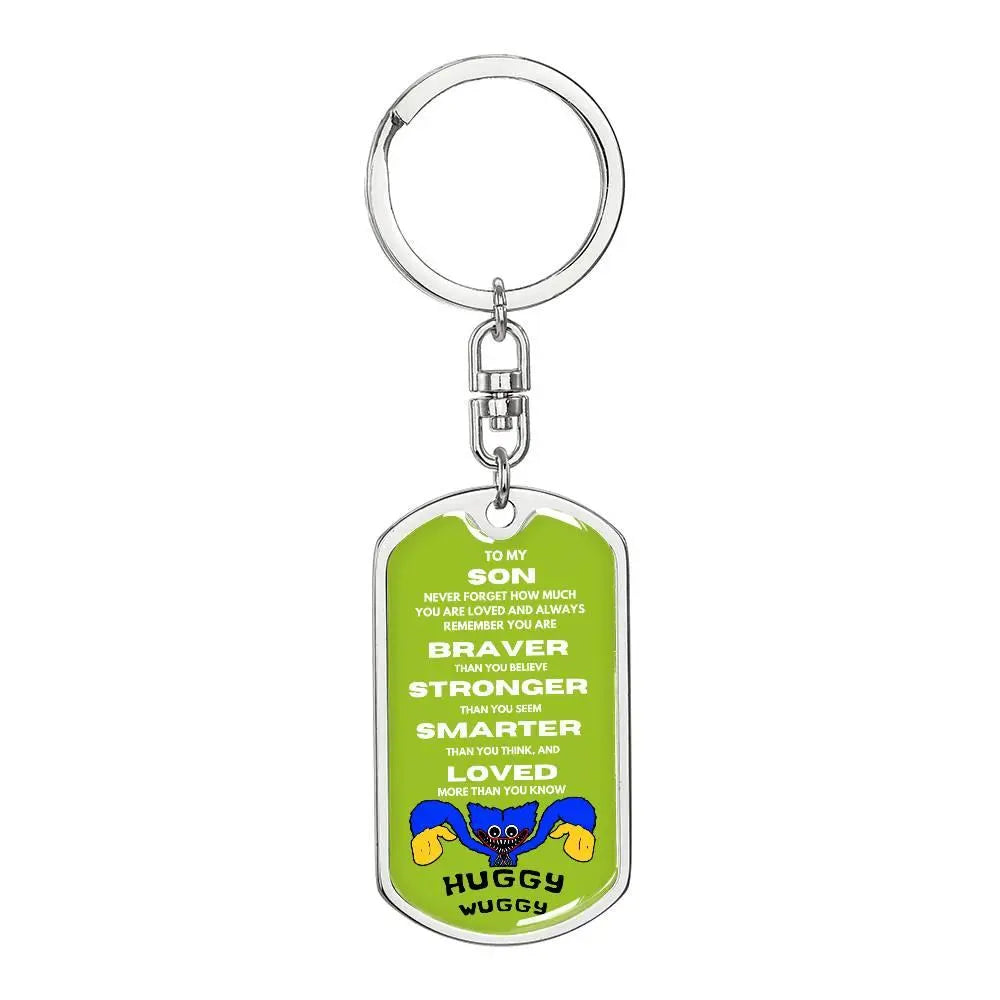 Son's Dog Tag with Swivel Keychain - Briadanna