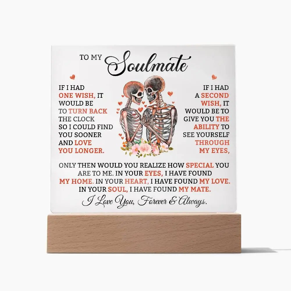 Soulmate Acrylic Square Plaque - Briadanna