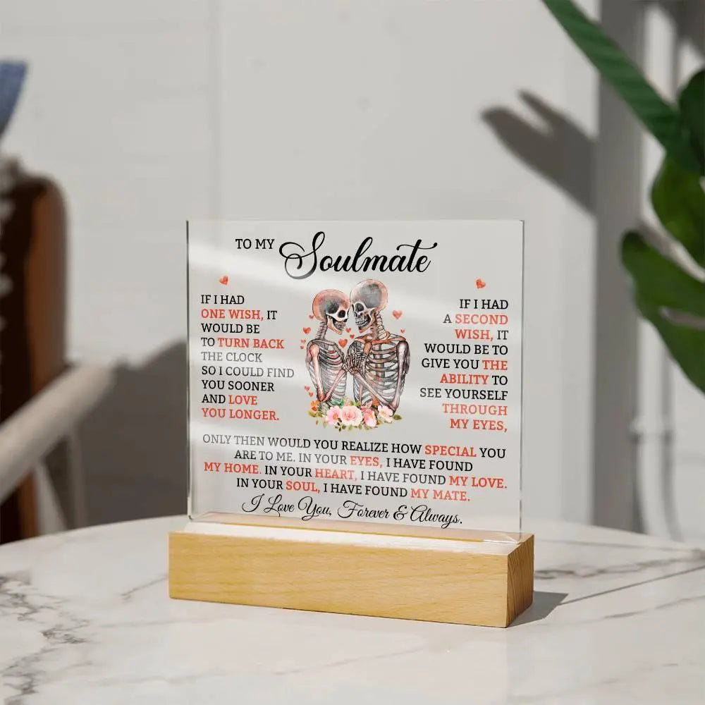 Soulmate Acrylic Square Plaque - Briadanna