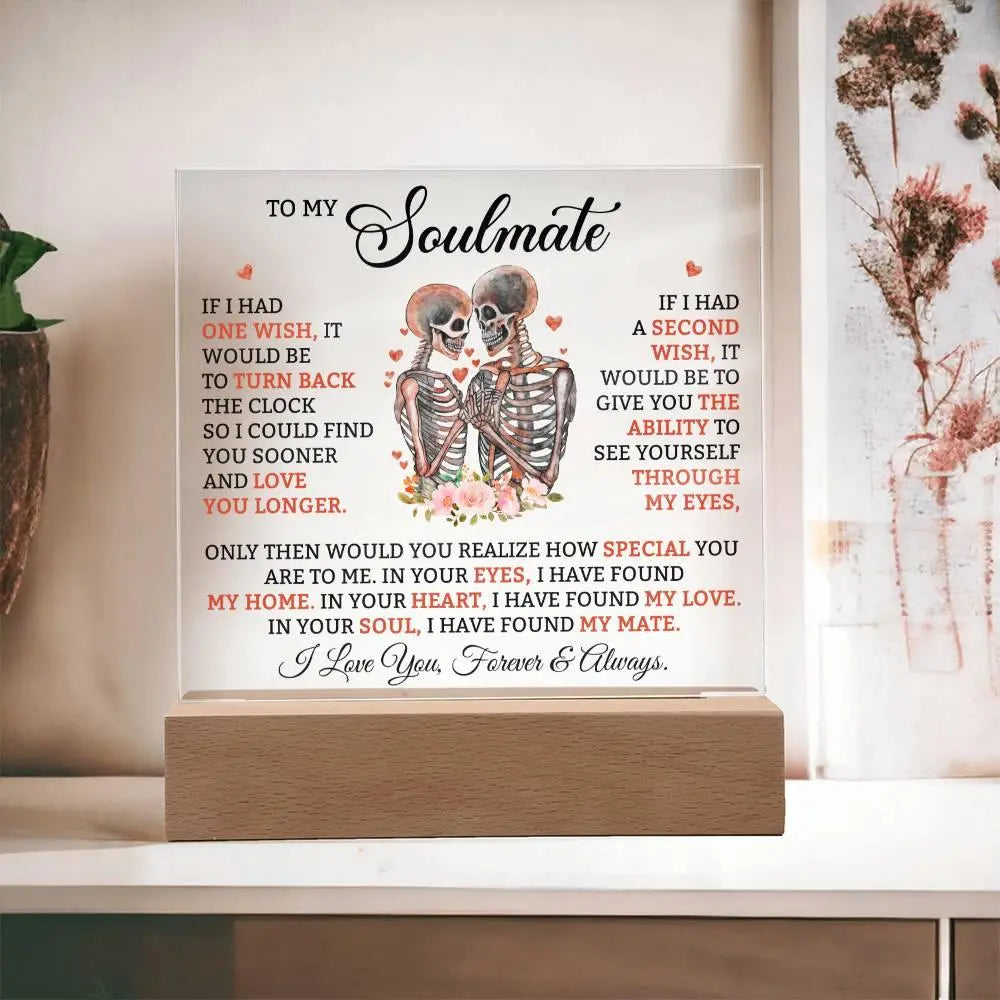 Soulmate Acrylic Square Plaque - Briadanna