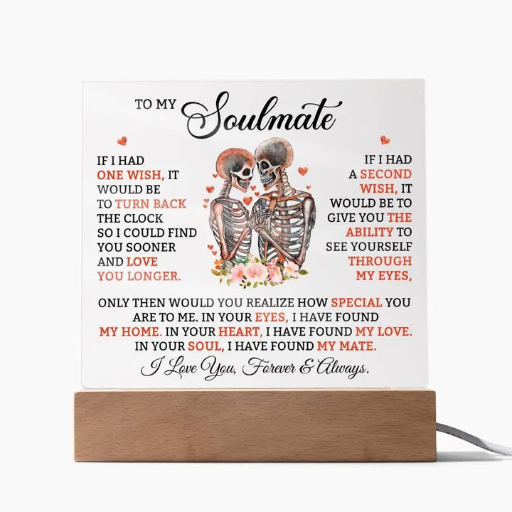 Soulmate Acrylic Square Plaque - Briadanna