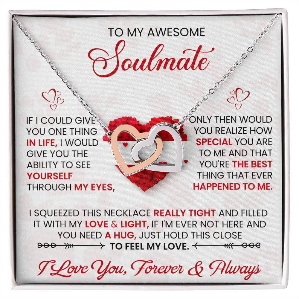 Soulmate's Interlocking Hearts Necklace - Briadanna