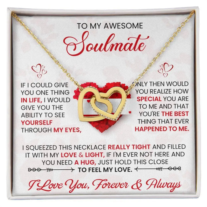 Soulmate's Interlocking Hearts Necklace - Briadanna