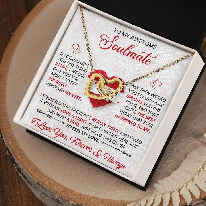 Soulmate's Interlocking Hearts Necklace - Briadanna