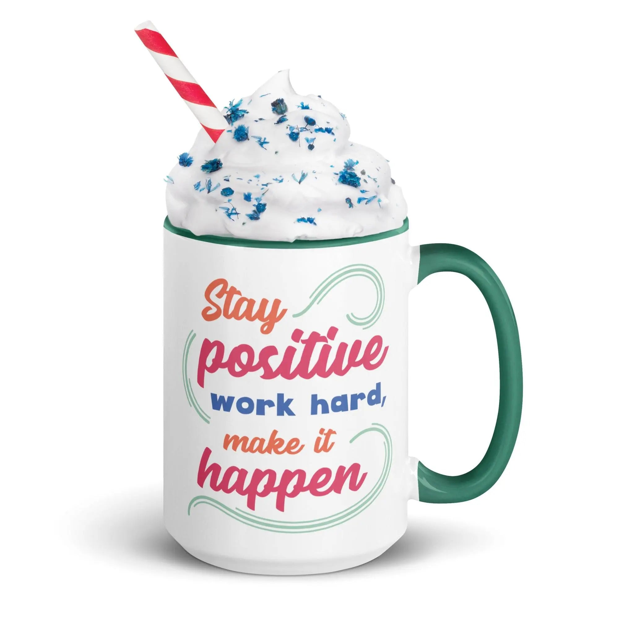 Stay Positive Colorful Mug - Briadanna