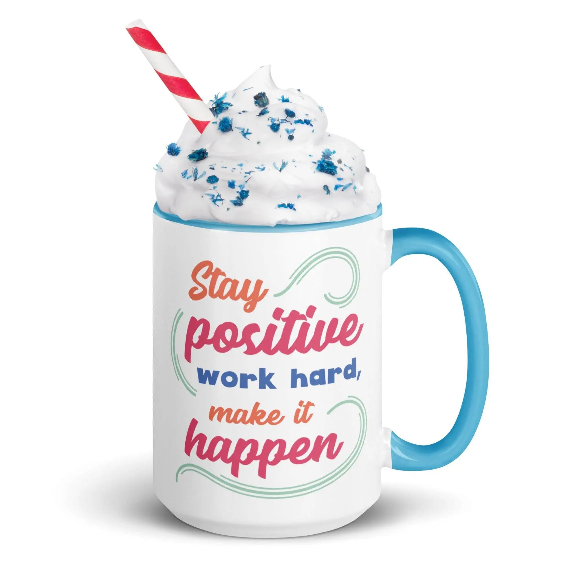 Stay Positive Colorful Mug - Briadanna