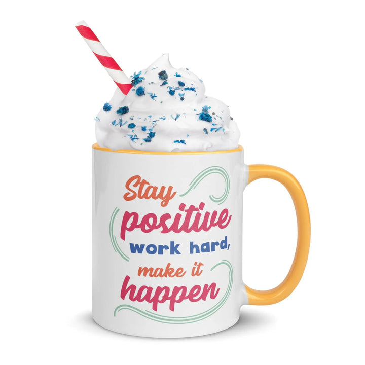 Stay Positive Colorful Mug - Briadanna