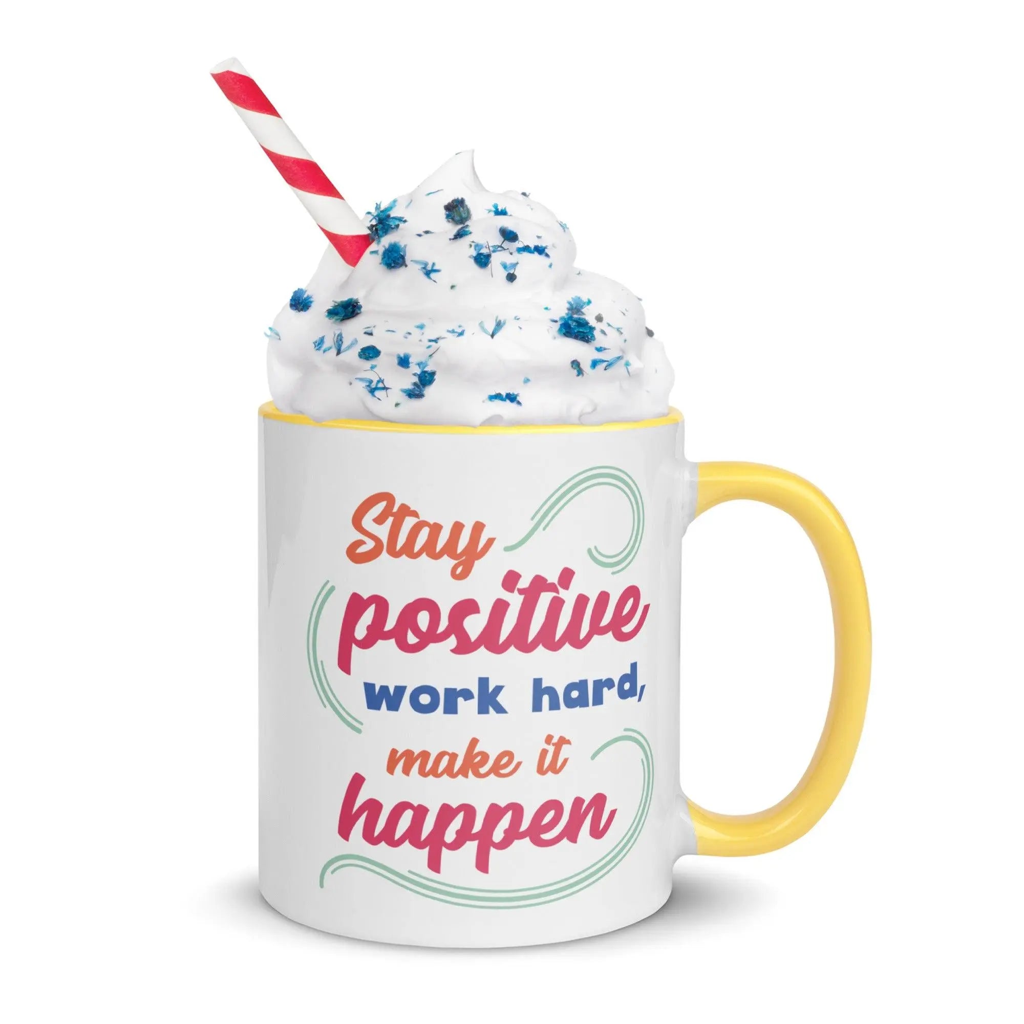 Stay Positive Colorful Mug - Briadanna