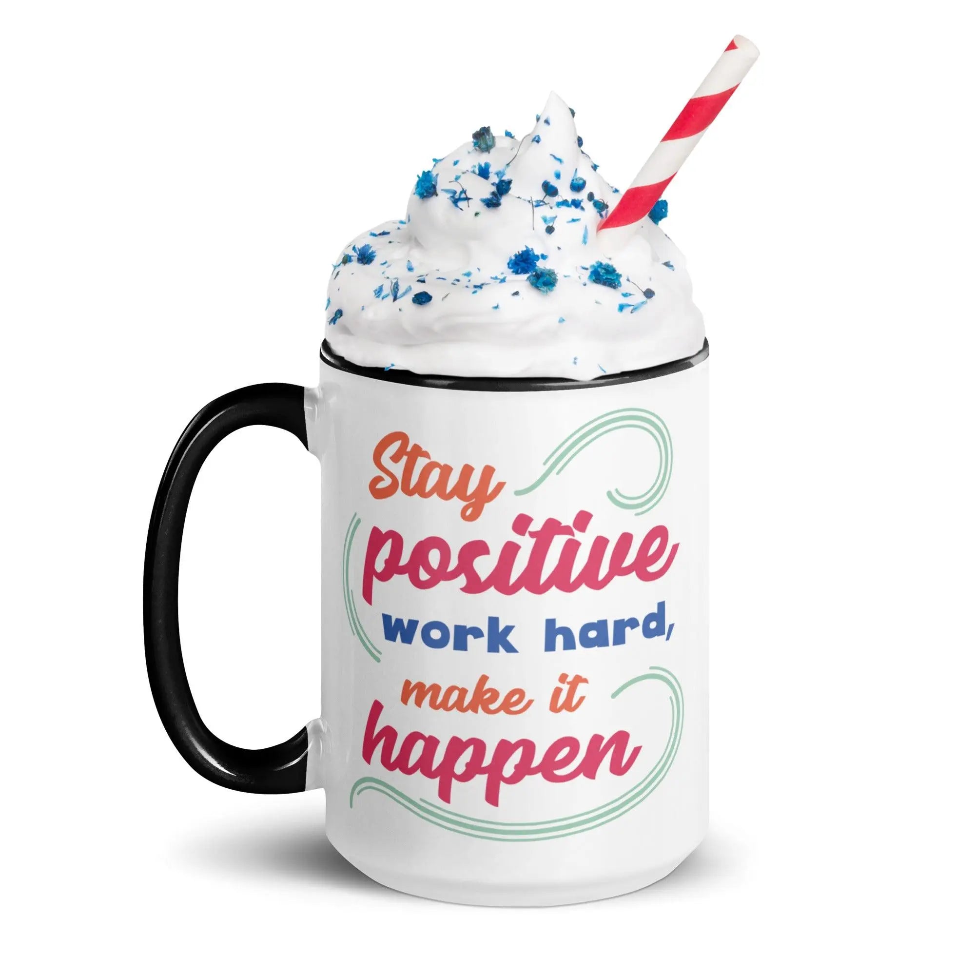 Stay Positive Colorful Mug - Briadanna