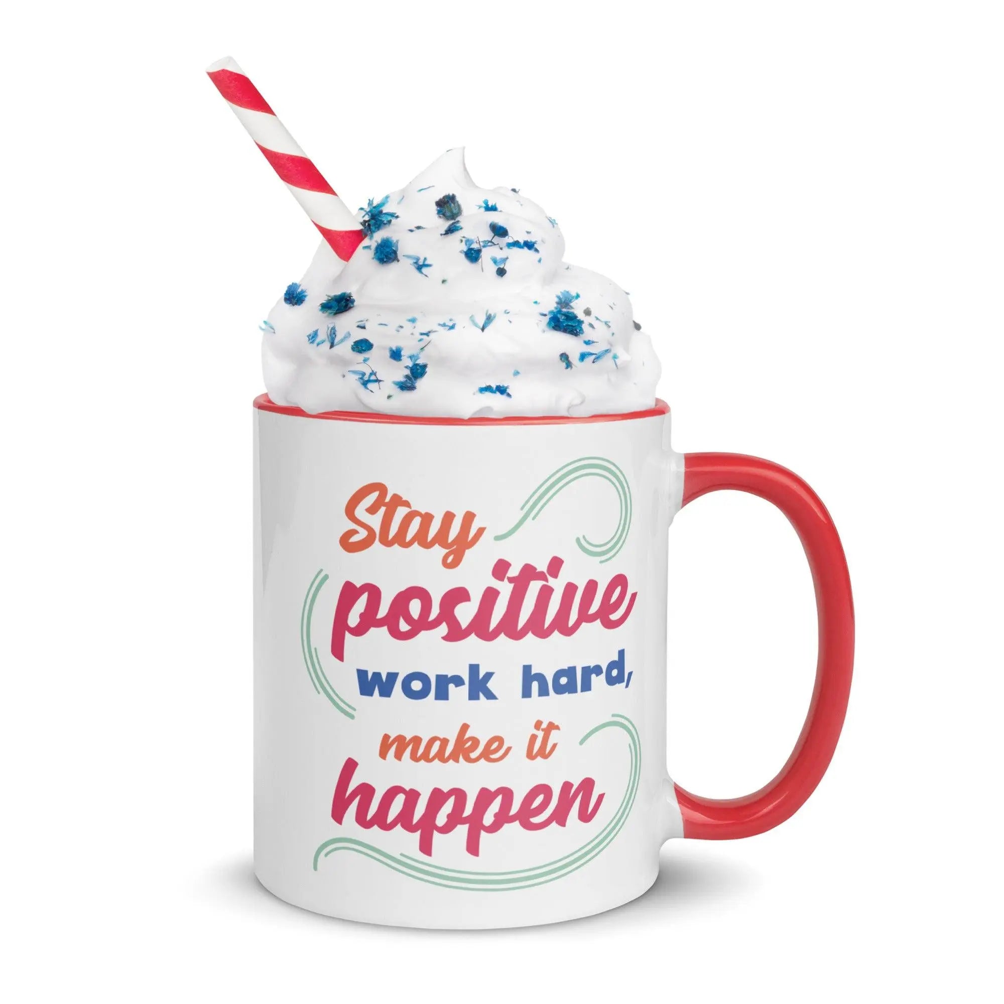 Stay Positive Colorful Mug - Briadanna