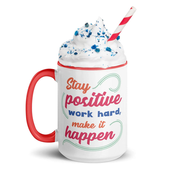 Stay Positive Colorful Mug - Briadanna