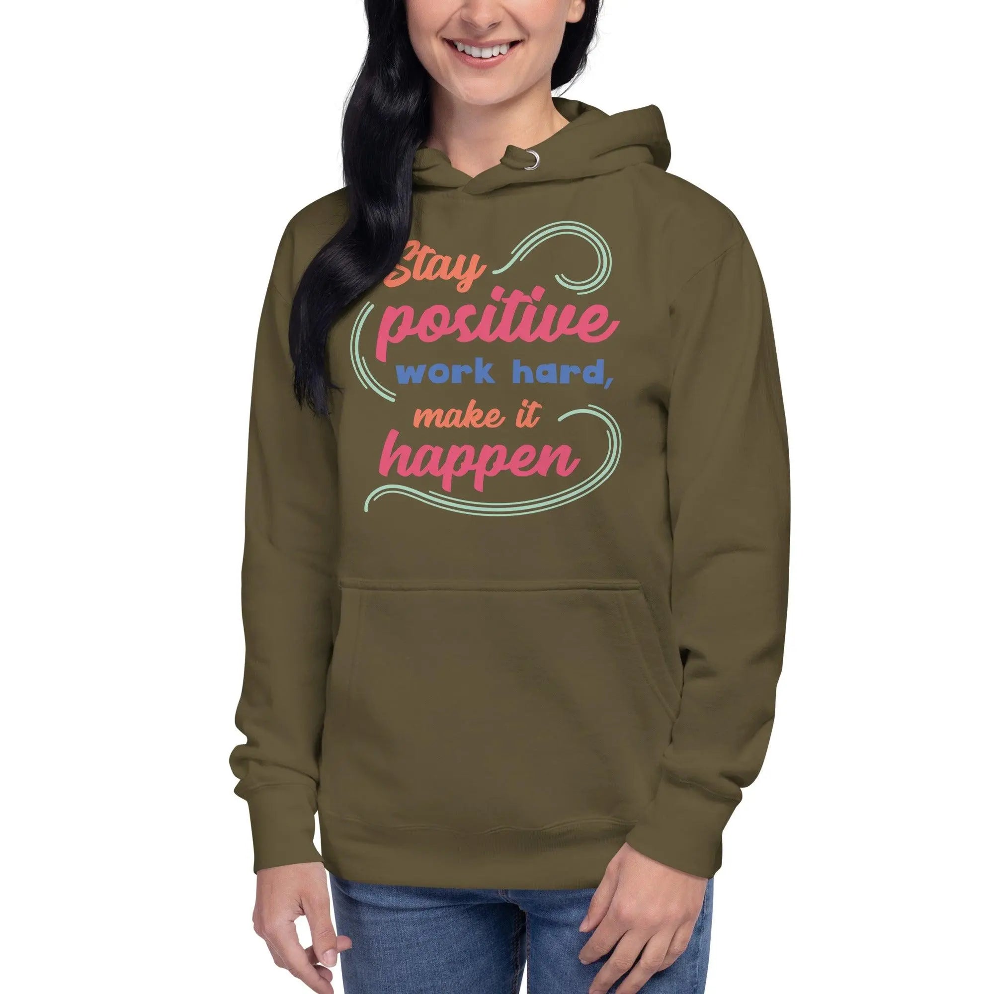 Stay Positive Unisex Hoodie - Briadanna