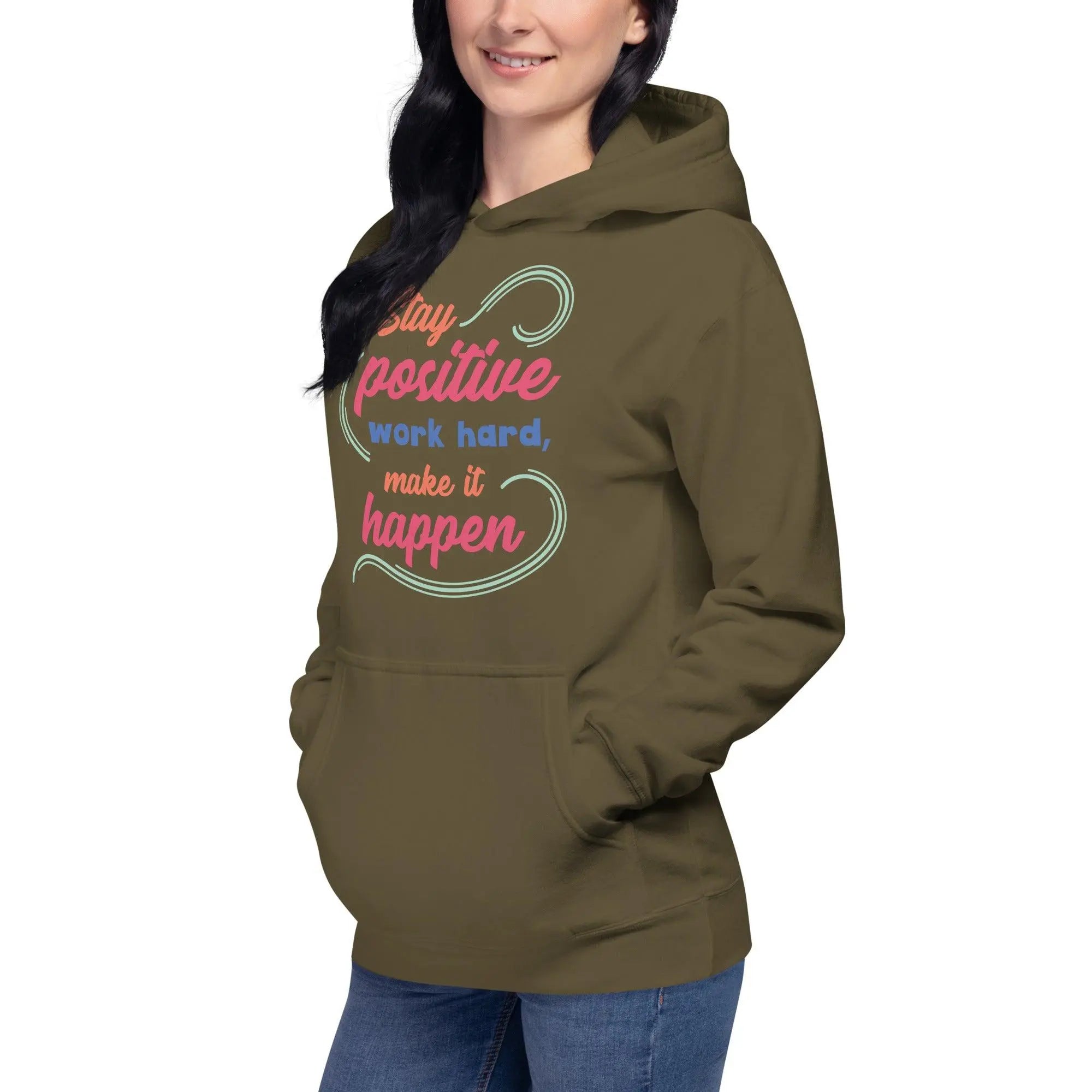 Stay Positive Unisex Hoodie - Briadanna