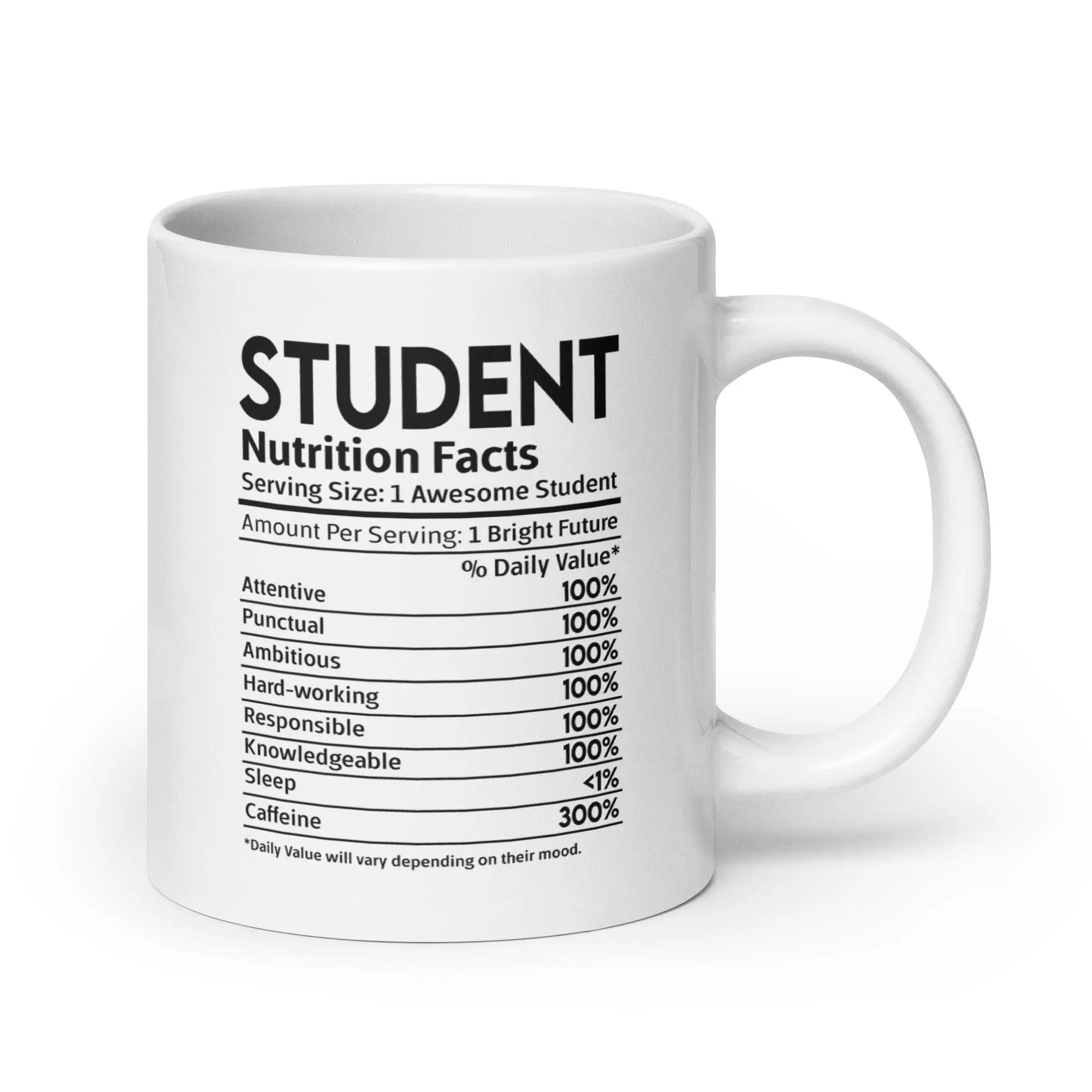 Student's White Glossy Mug - Briadanna