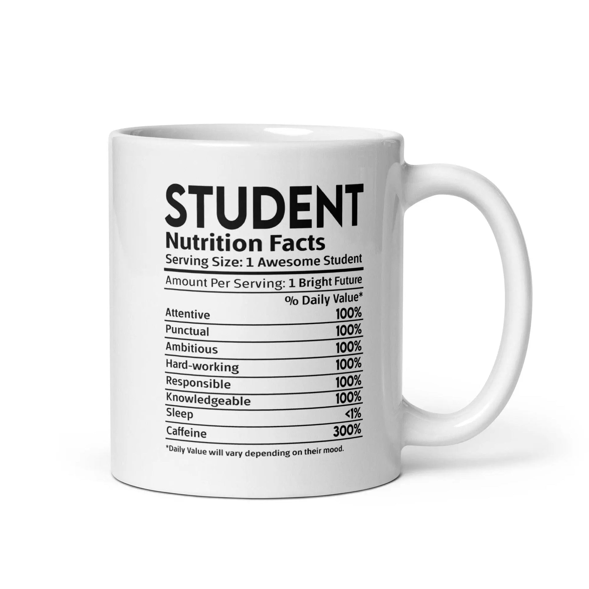 Student's White Glossy Mug - Briadanna