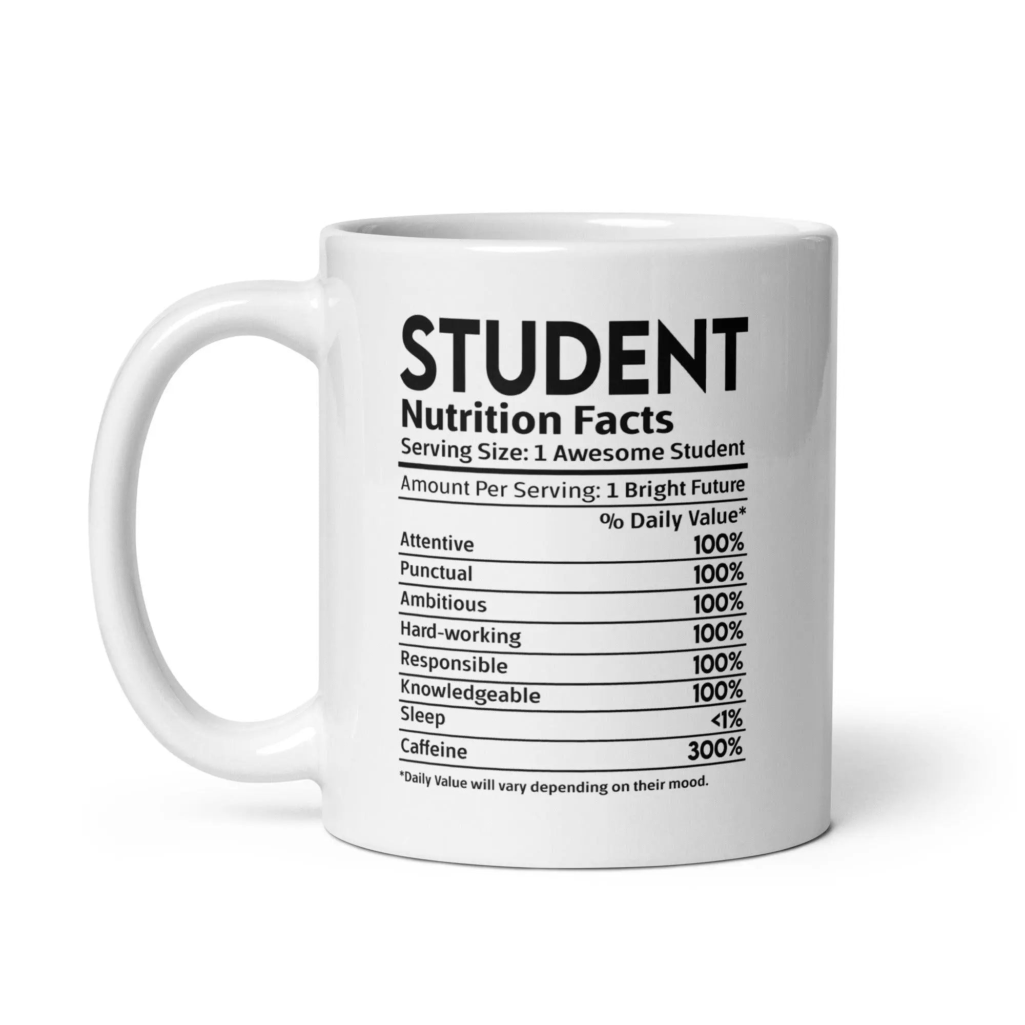 Student's White Glossy Mug - Briadanna