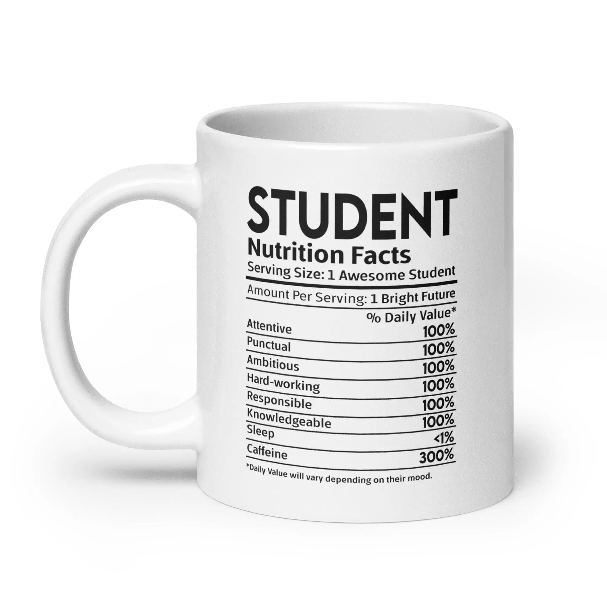 Student's White Glossy Mug - Briadanna