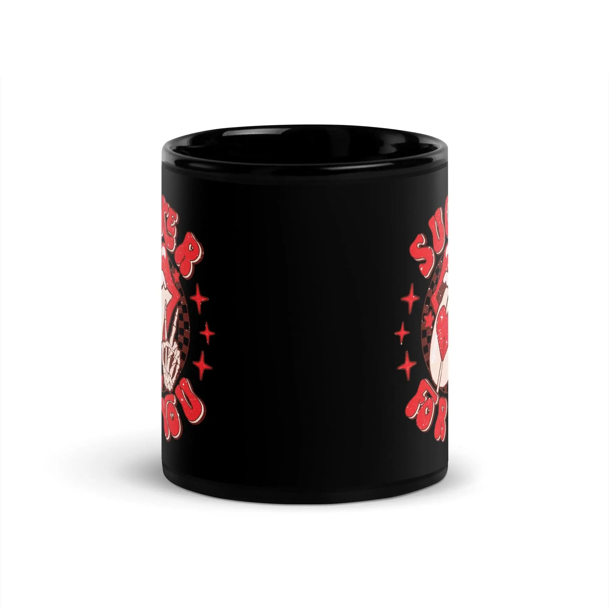 Sucker For You Black Glossy Mug - Briadanna