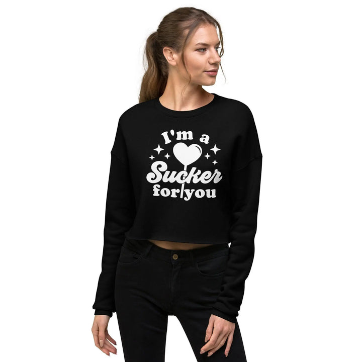 Sucker for You Crop Sweatshirt - Briadanna