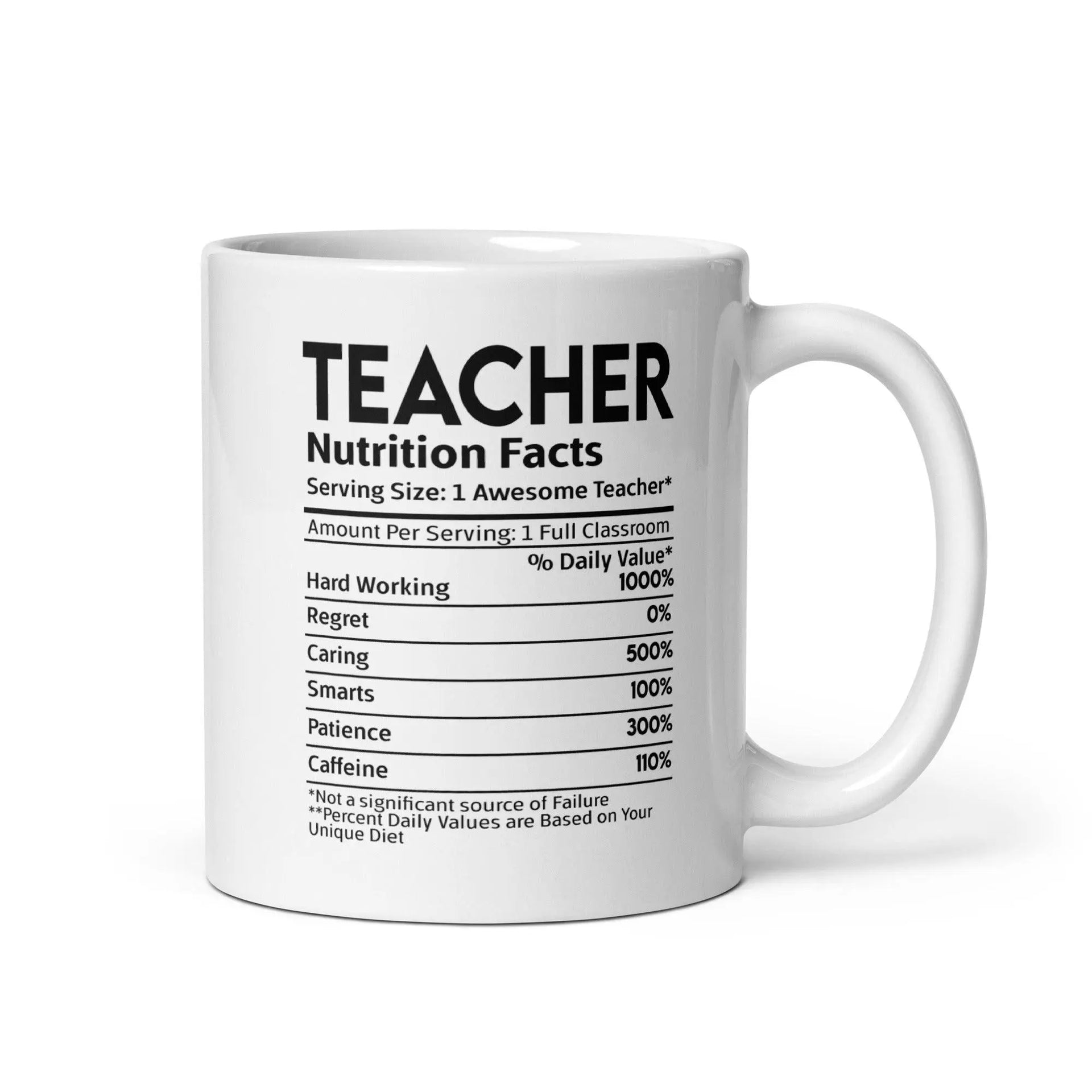 Teacher's White Glossy Mug - Briadanna