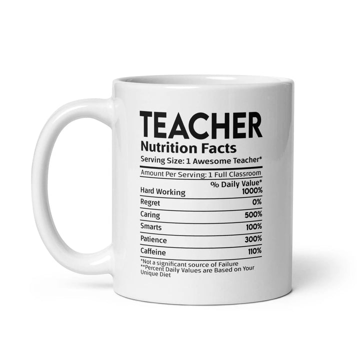 Teacher's White Glossy Mug - Briadanna