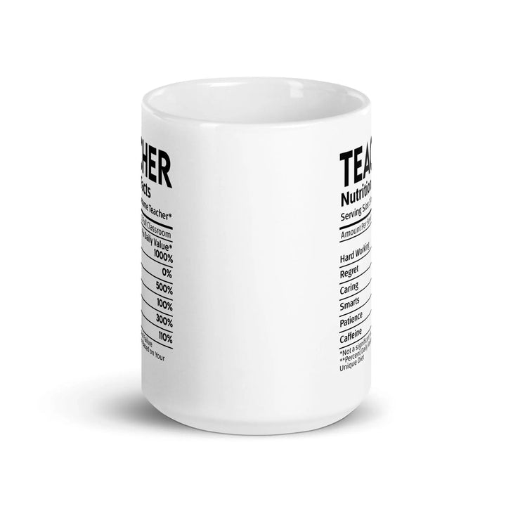 Teacher's White Glossy Mug - Briadanna