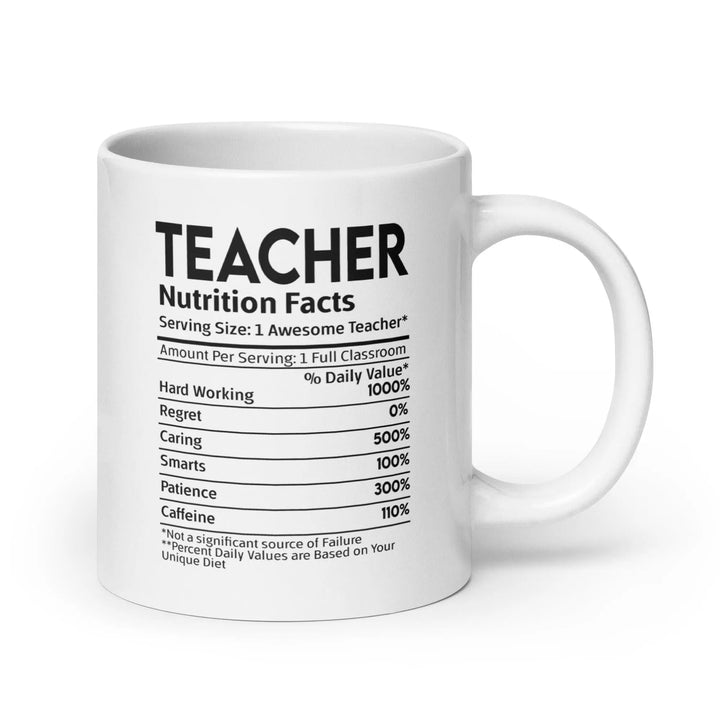 Teacher's White Glossy Mug - Briadanna