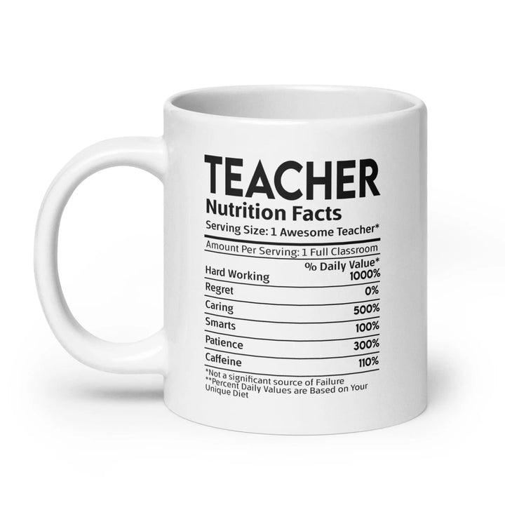 Teacher's White Glossy Mug - Briadanna