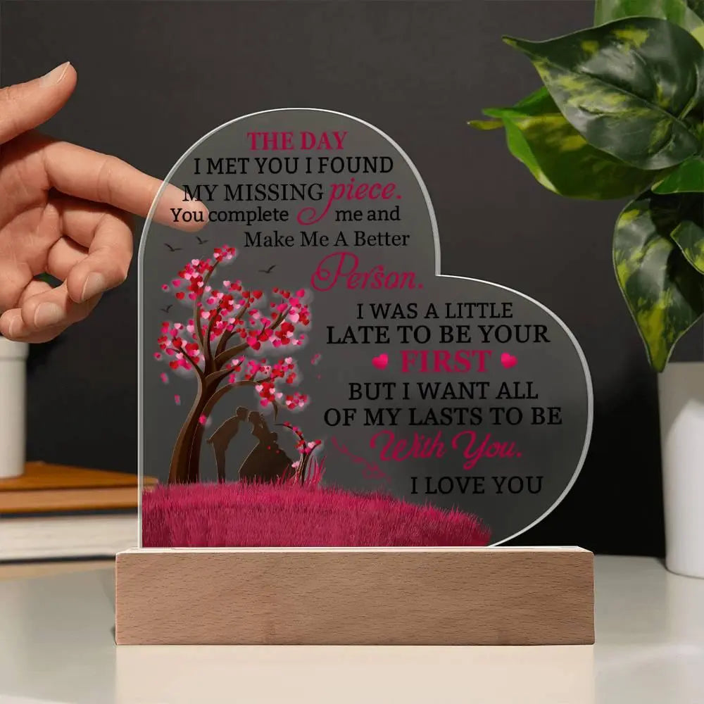 "The Day I Found You" Acrylic Plaque - Briadanna