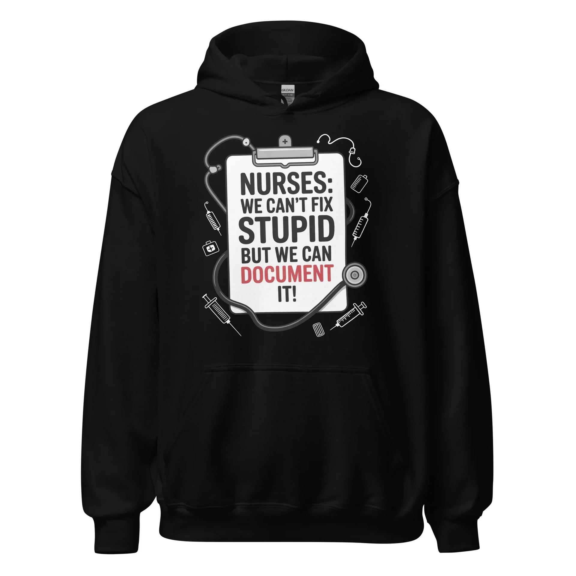 Humorous Unisex Nurse Hoodie - Briadanna