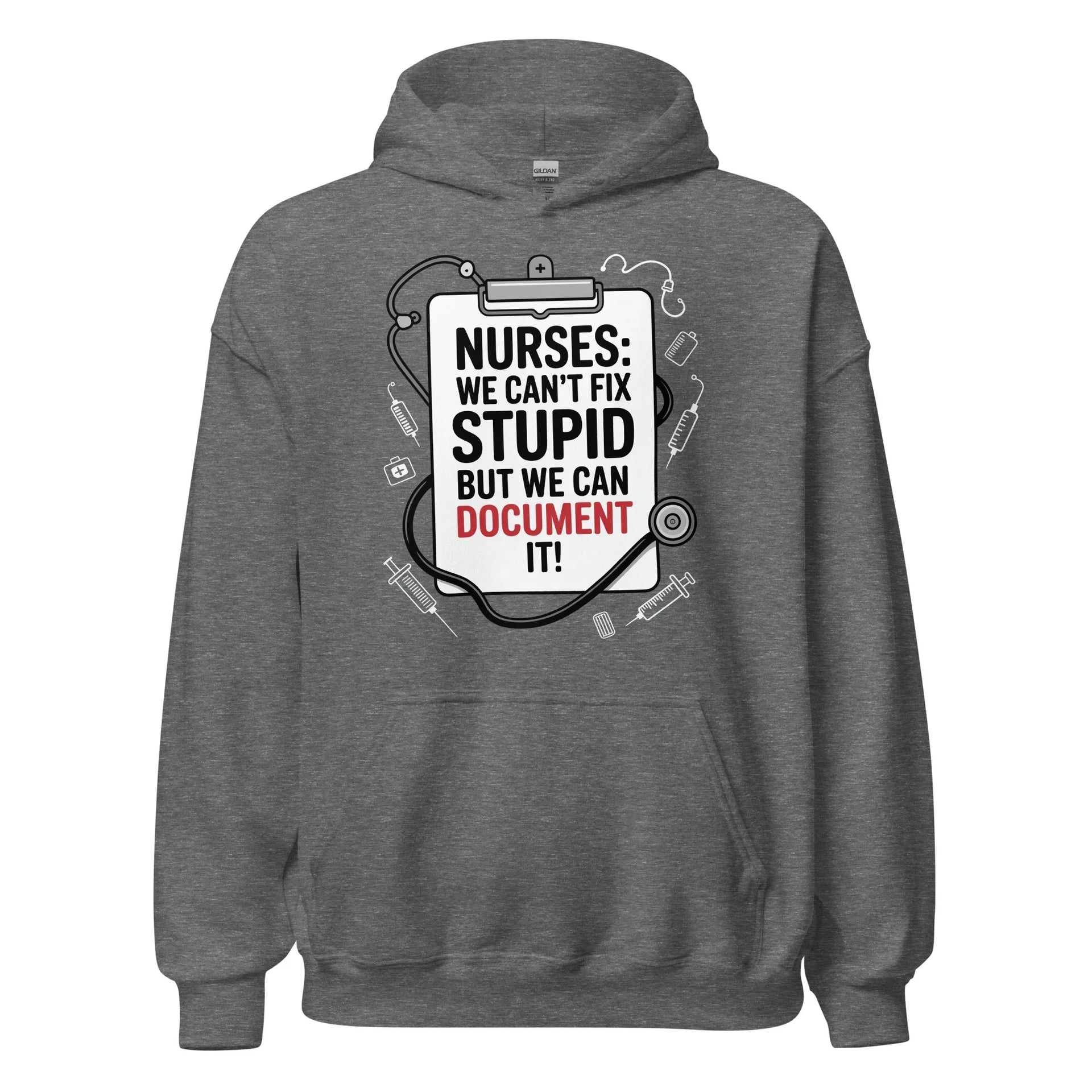 Humorous Unisex Nurse Hoodie - Briadanna