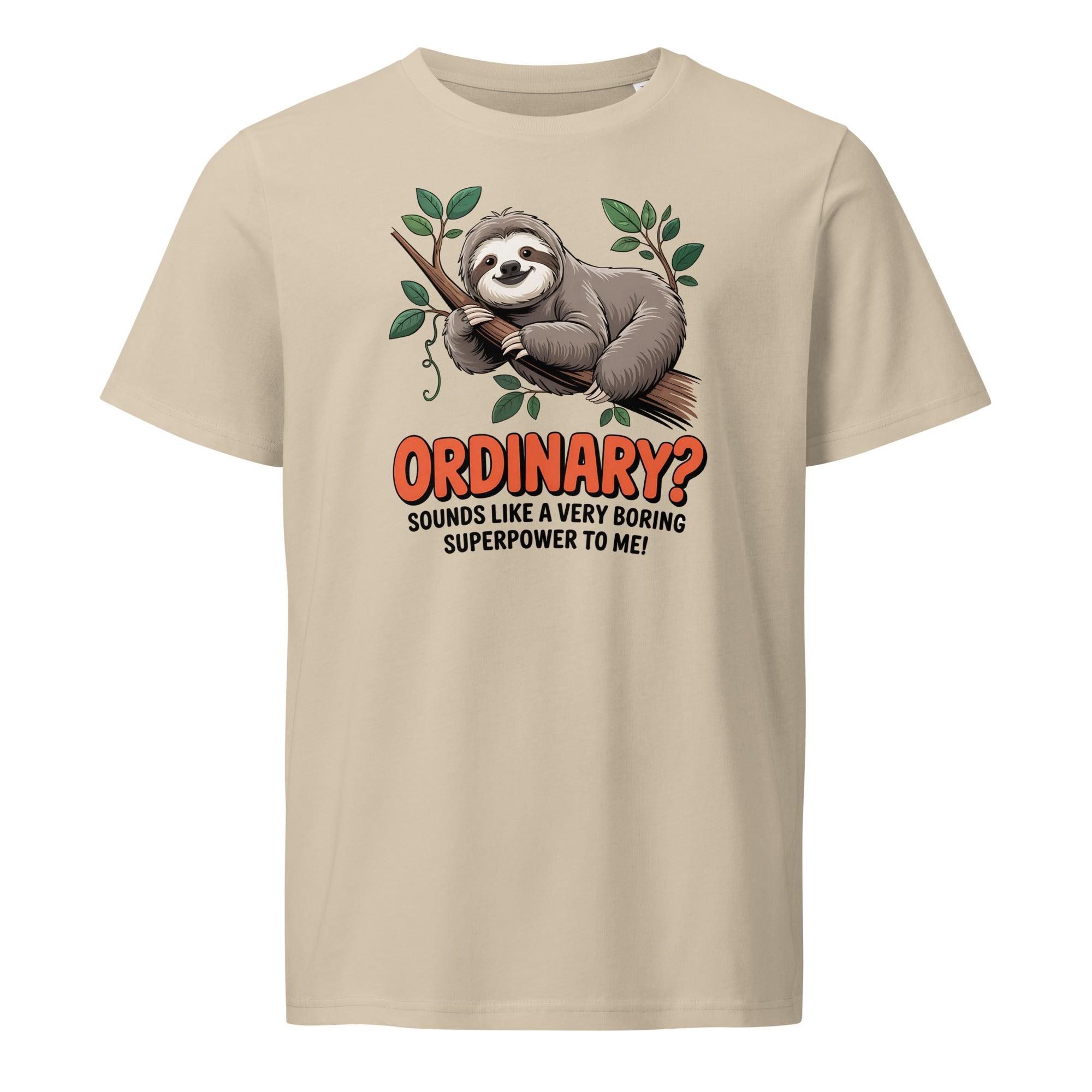 Funny Sloth Unisex Organic Tee - Briadanna