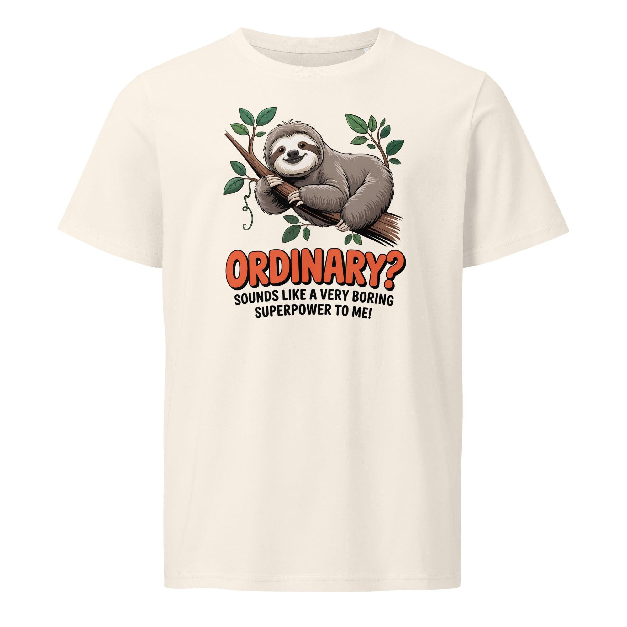 Funny Sloth Unisex Organic Tee - Briadanna