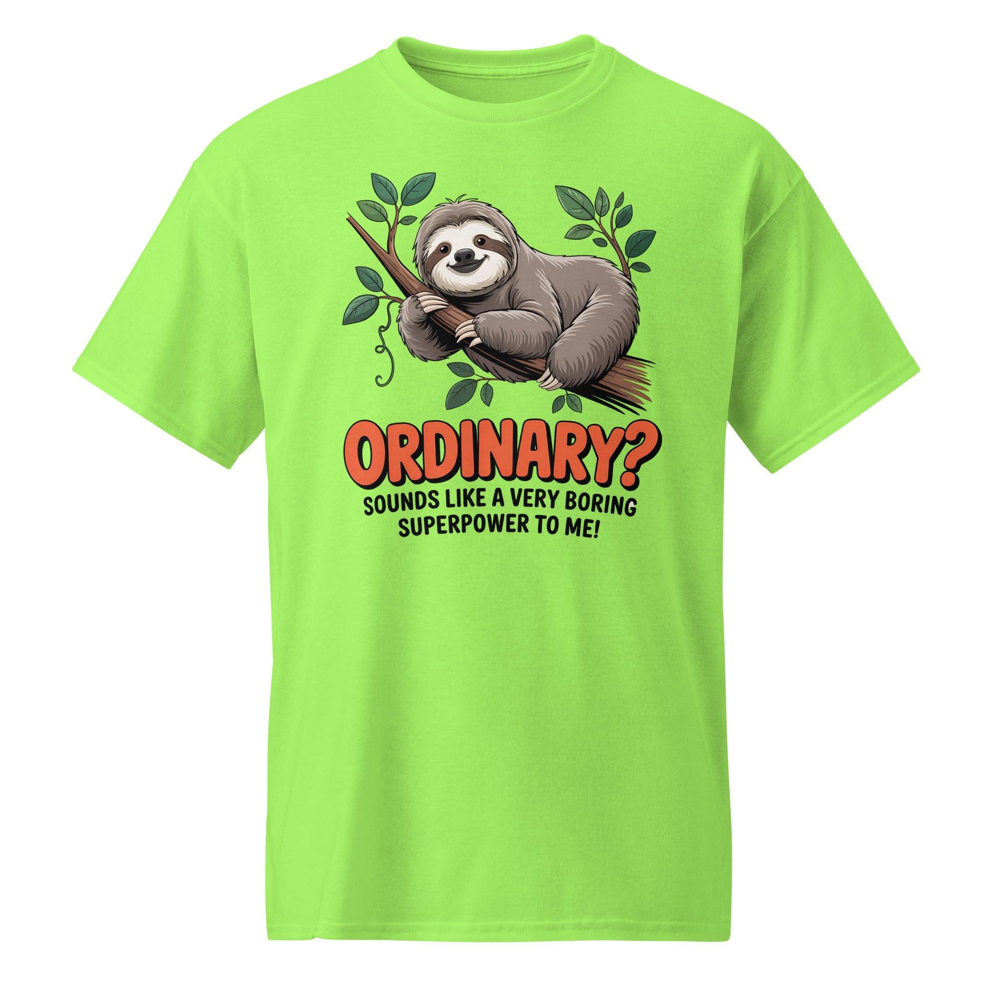 Funny Sloth 'Ordinary?' Tee - Briadanna