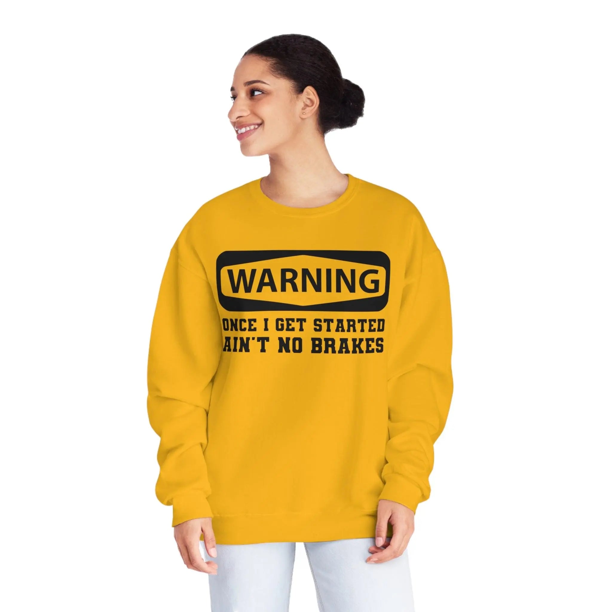 Warning Crewneck Sweatshirt - Briadanna