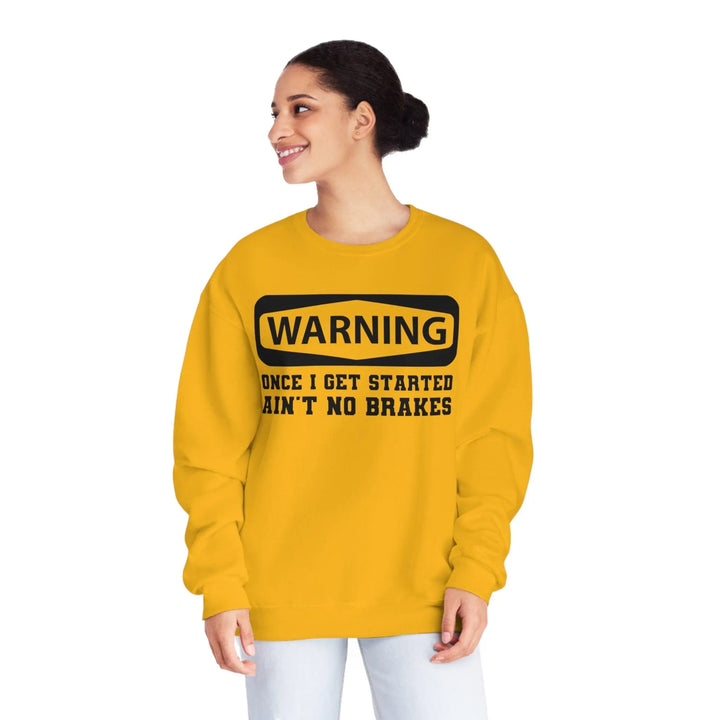 Warning Crewneck Sweatshirt - Briadanna