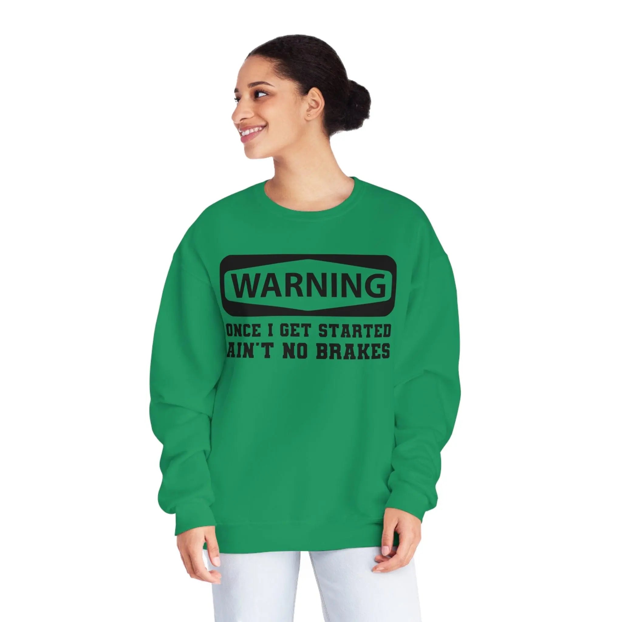 Warning Crewneck Sweatshirt - Briadanna