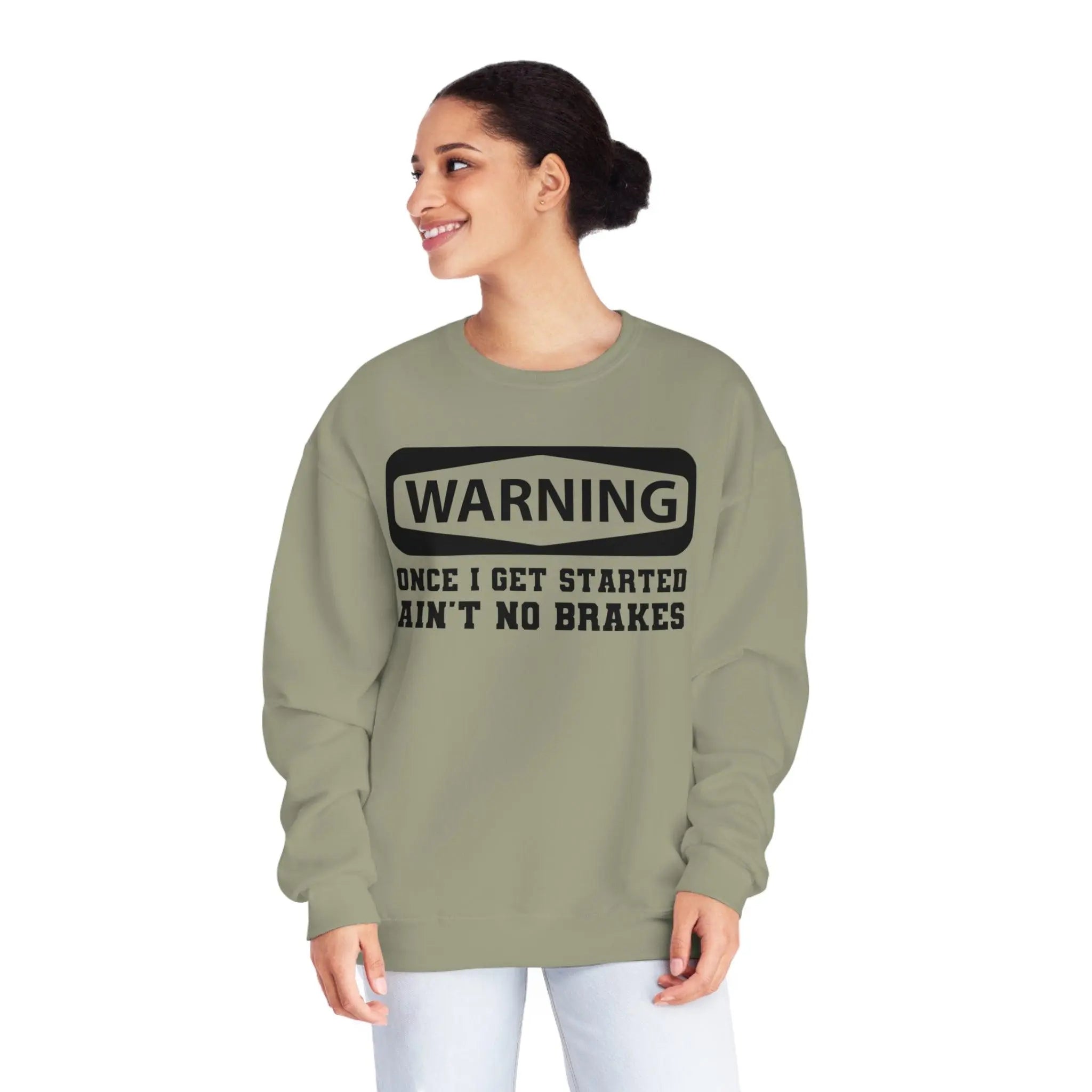 Warning Crewneck Sweatshirt - Briadanna