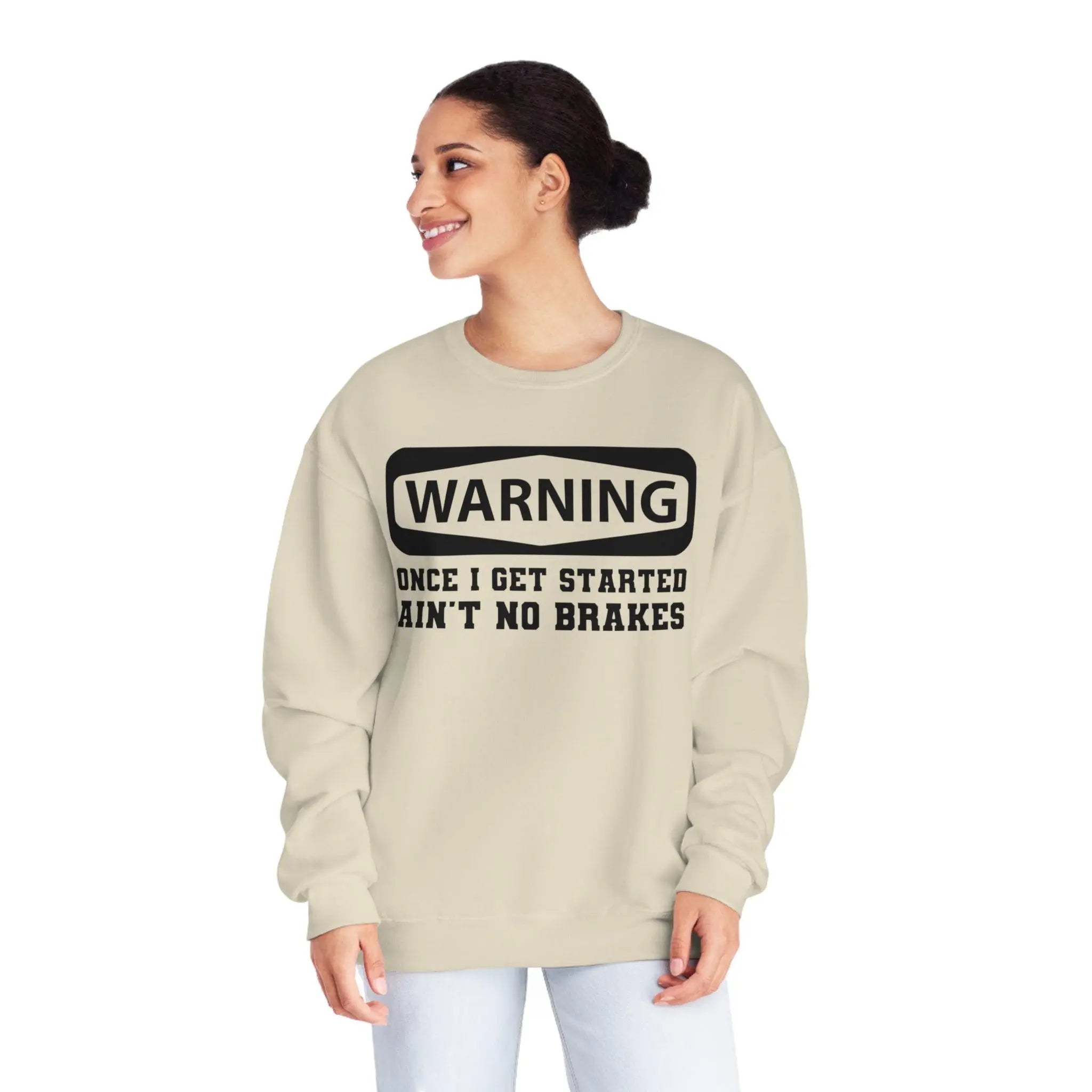 Warning Crewneck Sweatshirt - Briadanna