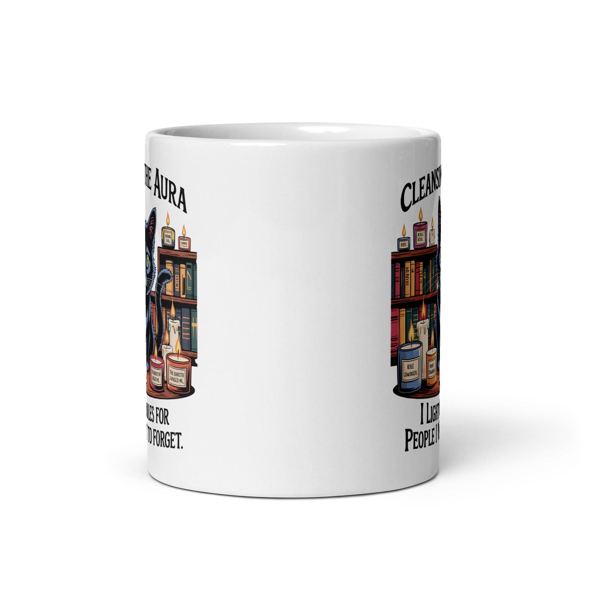 Cleansing Aura Cat Ceramic Mug - Briadanna