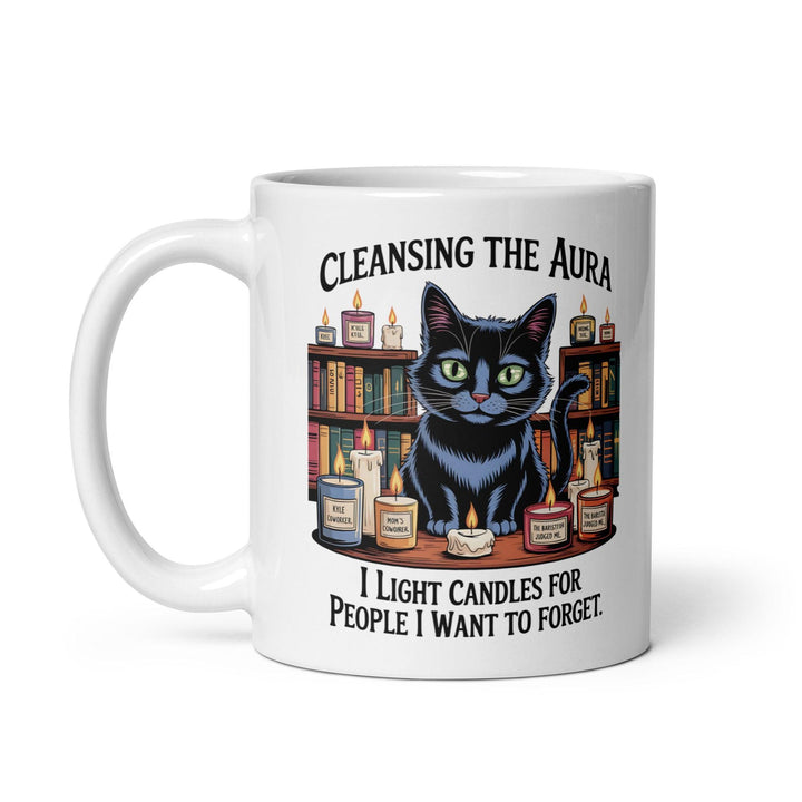 Cleansing Aura Cat Ceramic Mug - Briadanna