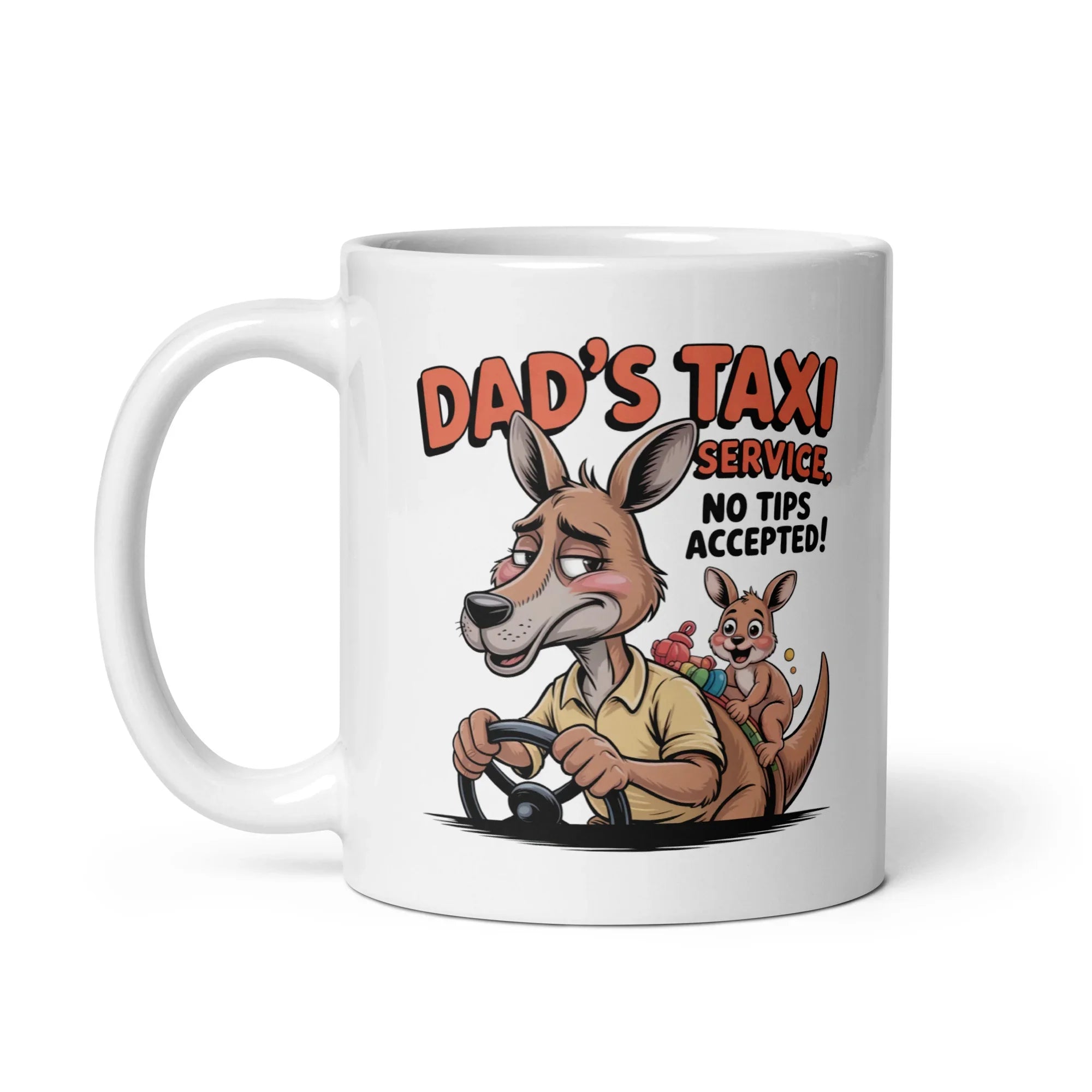 Funny "Dad's Taxi" Ceramic Mug - Briadanna