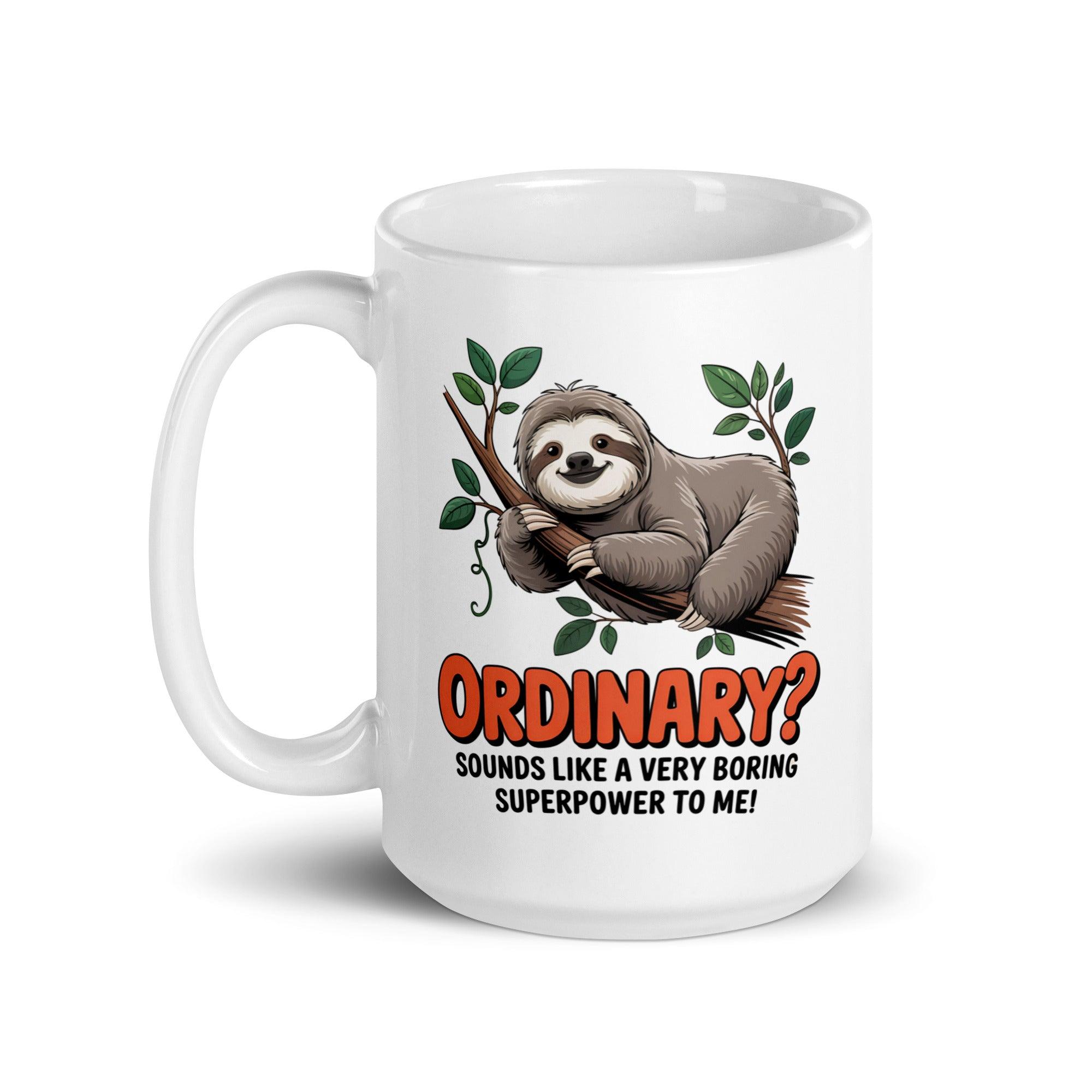 Funny Sloth Ceramic Mug - Briadanna